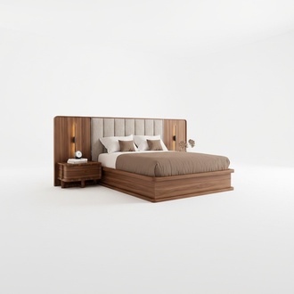 Luxury set bedroom complete double bed 2x bedside tables modern new