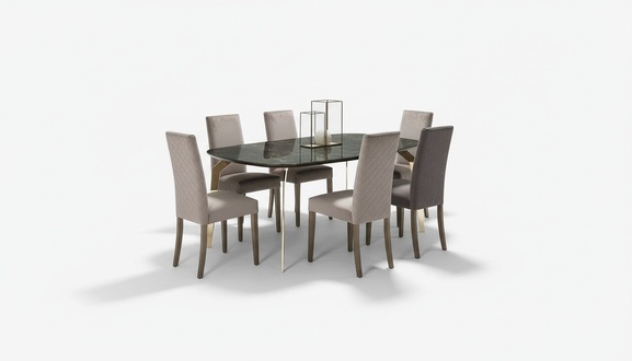 Luxury set dining table chair XL table tables chairs wood design 7 pieces new
