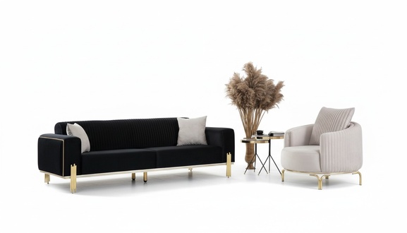 Luxury Set Sofa Set 331 Seat Sofa Sofas Armchairs Fabric 3pcs Sets New