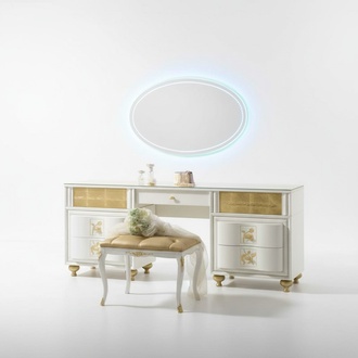 Luxury Set Dressing Table Mirror XXL Console Chest of Drawers Bedroom Modern Complete