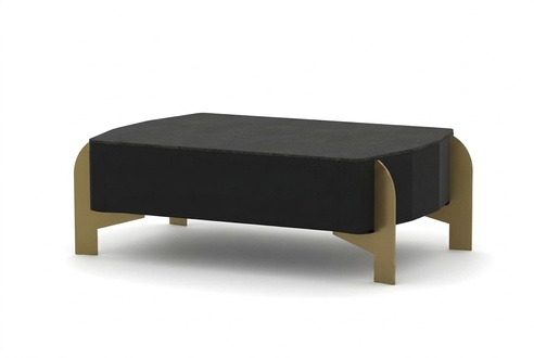 Luxury side table coffee table wooden black-gold study room