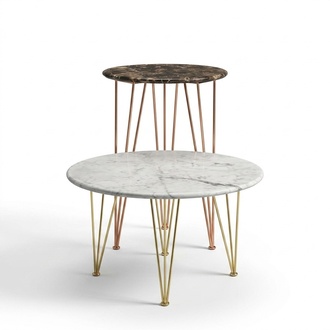 Luxury Side Table Design Furniture Coffee Table Living Room Round Noble Art Modern