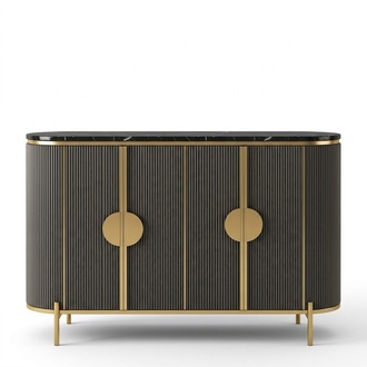 Luxury sideboard chest of drawers living room designer grey furniture modern new