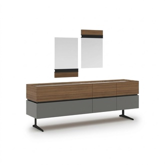 Luxury sideboard dining room complete 2x mirror modern furnishing design