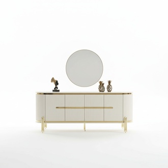 Luxury sideboard chest of drawers wood sideboard cupboard dining room modern white