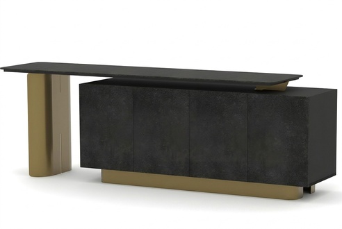 Luxury sideboard office cabinet sideboard console cabinet study gold