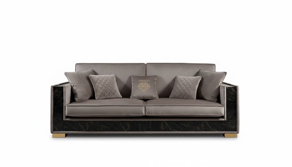 Luxury Sofa 3 Seater Modern Design Upholstery Textile Sofas Seat Italian Furniture