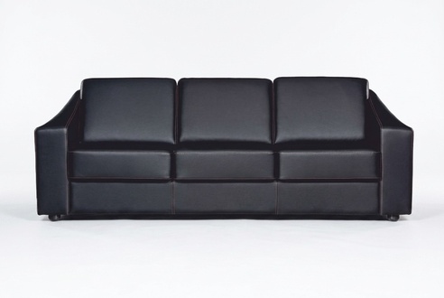 Luxury Sofa 3-Seater Couches Office Furniture Sofas Black Couch Leather Office
