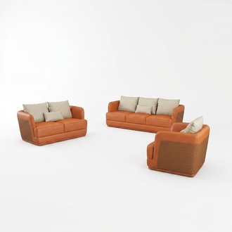 Luxury sofa design couch upholstery modern sofas 3 seater three seater orange big xxl