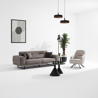 Luxury Sofa Set 2-piece Armchair Luxury Sofa Couch Three-seater Living Room Furniture