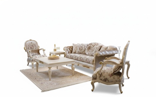 Luxury Sofa Set Seater Coffee Table Sofa Sofas Armchair Fabric Couch 4pcs