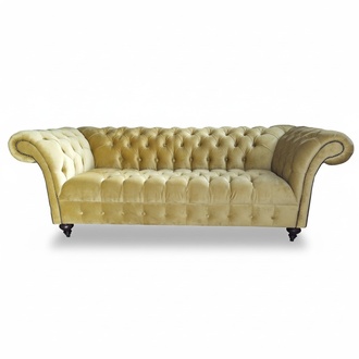 Luxury Sofa Three Seater Design Chesterfield Textile Couches Modern