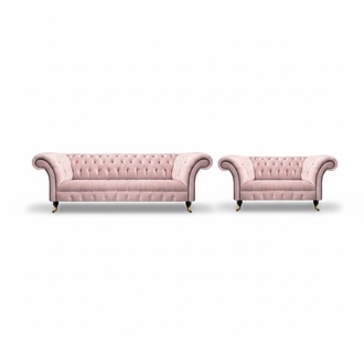 Luxury sofas three seater with two seater couch Chesterfield living room upholstered furniture