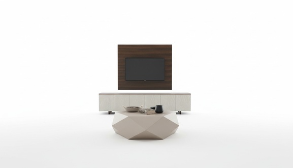 Luxury TV Cabinet TV Stand Sideboard Coffee Table TV Wall 3tlg