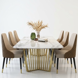 Luxury Tables Dining Room Table Metal Dining Room Table Modern Furniture Gold Stainless Steel