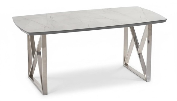 Luxury tables dining table metal dining table modern furniture stainless steel