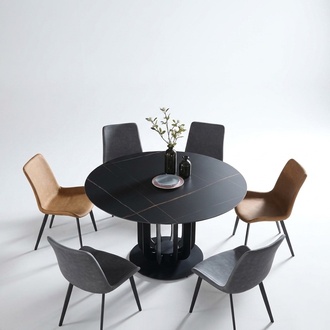 Luxury Tables Round Design Stainless Steel Furniture Dining Tables New