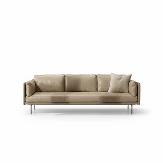 Luxury Three Seater Prianera Couch Relax Upholstery Furniture Beige Couches Sofas Leather