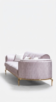 Luxury three seater sofa couch modern couches textile fabric 234cm xxl