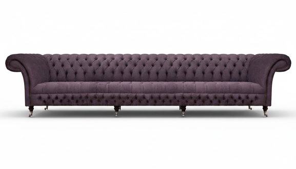 Luxury upholstered furniture chesterfield four seater sofa couch fabric living room