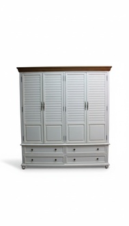 Luxury closet wooden cabinet closet bedroom dressing furniture real wood