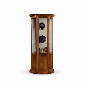Luxury wooden display cabinet sideboard design brown Italian furniture