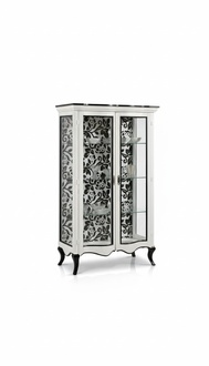 Luxury wooden display cabinet sideboard white design cabinets Italian