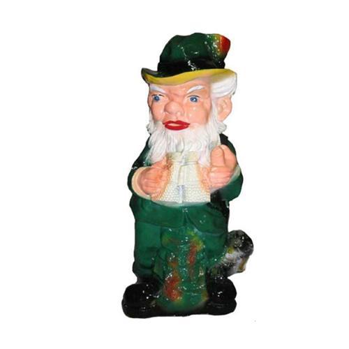 Decorative garden sculpture designed as a dwarf with a binoculars 35cm
