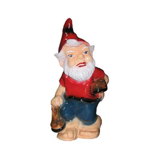 Decorative sculpture designed as a barefoot walking dwarf 85x116cm M15