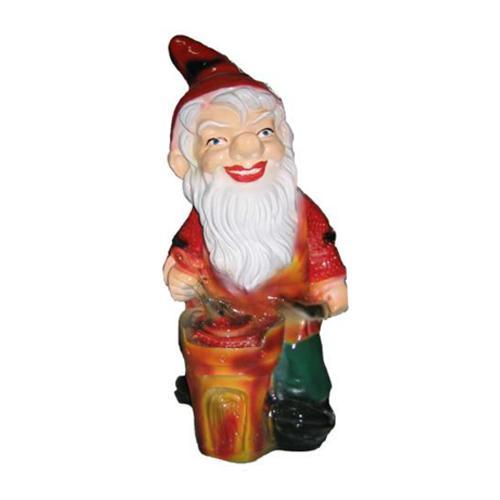 Colorful decorative sculpture designed as a blacksmith dwarf 40cm M25