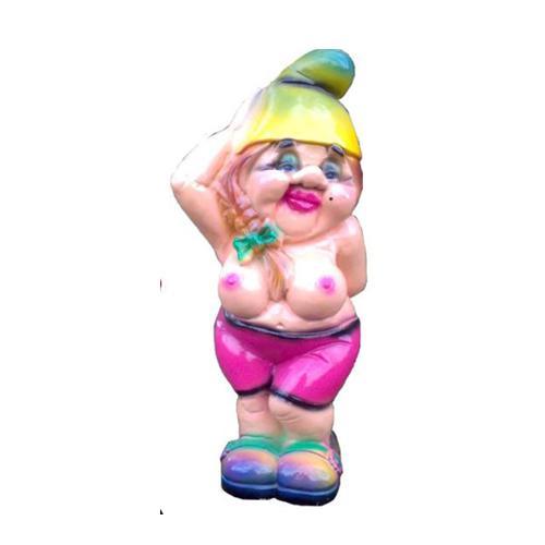 Semi-naked decorative sculpture designed as a dwarf figure 39cm M33