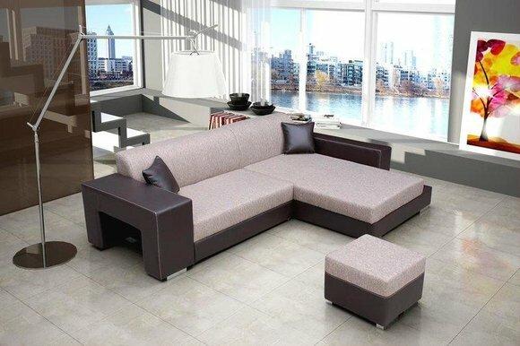 Sofa sofa bed Designer sofa with bed function + bed storage corner sofa couch NEW MADAGASCAR