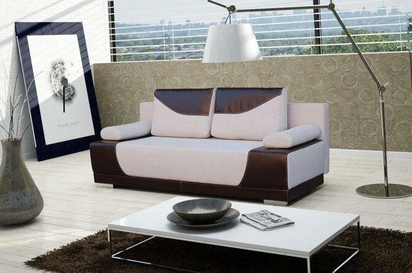 Sofa bed folding couch 3-seater sleeping function + bed box couch designer sofa MANHATTAN