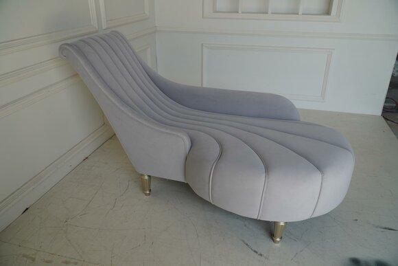 Chaise Lounge Antique Style Sofa Couch Chaise Textile Modern 2080 Furniture