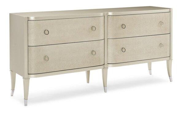 Modern Dresser Luxury Italy Design Furniture Upholstery Wood Console Sideboard Low