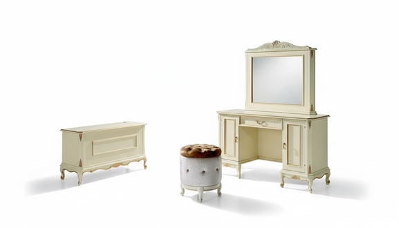 Dressing Table Italian Style Furniture Sideboard Bedroom Baroque Rococo Stool New