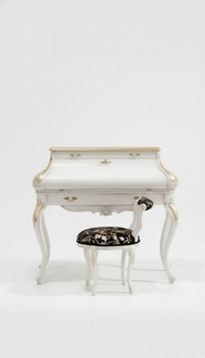 Dressing Table White Luxury Console Chest of Drawers Wood Classic Design