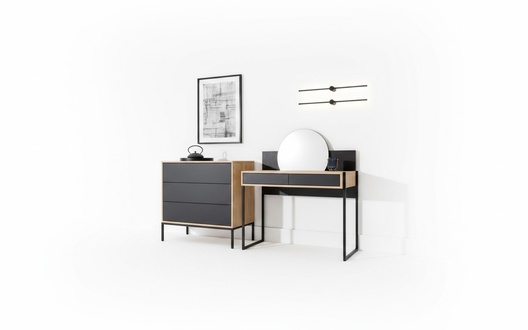 Dressing table with mirror black console table table wood mirror bedroom