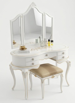 Dressing table with mirror Complete set bedroom New 2-part. console