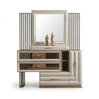 Dressing table dressing table make-up console console table beige girl