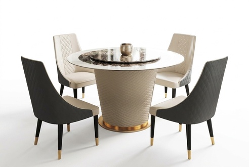 Marble Dining Table Modern Dining Room Living Room Kitchen Tables Design Table Round New
