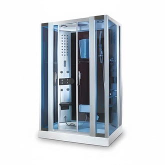 Massage shower cabin multifunctional shower wellness shower 142x90 cm