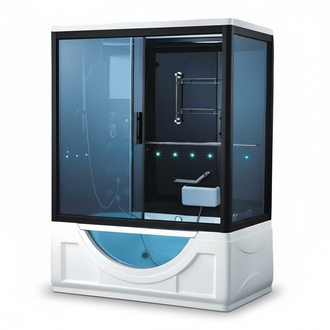 Massage shower cabin multifunctional shower wellness shower 150x101 cm