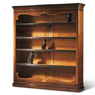 Massive shelf bookcase wooden cabinet Italian furniture cabinets shelves new