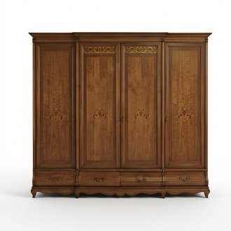 Solid wood wardrobe furniture closet bedroom closets Made in Italy New
