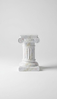 Ancient roman decoration column stand with natural obsolescence style, model - 1036