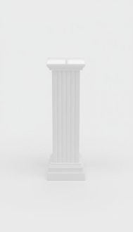 Medusa Antique Column Roman Columns Marble Sculpture Decoration Figurine Decor SOFORT