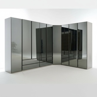 Mirror Cabinet Corner Wardrobe Bedroom Wardrobe Luxury Wardrobes Furniture Glass