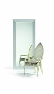 Mirror Wooden Frame Wall Mirror Classic Design Mirror Stand Hanging Baroque New