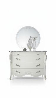 Mirror Italian Wood Bedroom Furniture Classic Style Design Wall Mirror